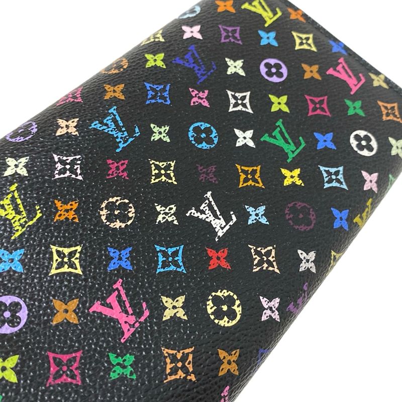 Louis Vuitton Monogram Multicolor Portefeuille Sarah M93747 Grenade Long Wallet