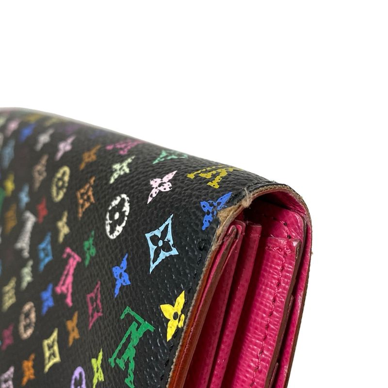 Louis Vuitton Monogram Multicolor Portefeuille Sarah M93747 Grenade Long Wallet