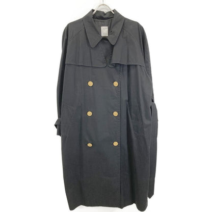 Celine JC Period Black Gold Button Trench Coat 90s No Description