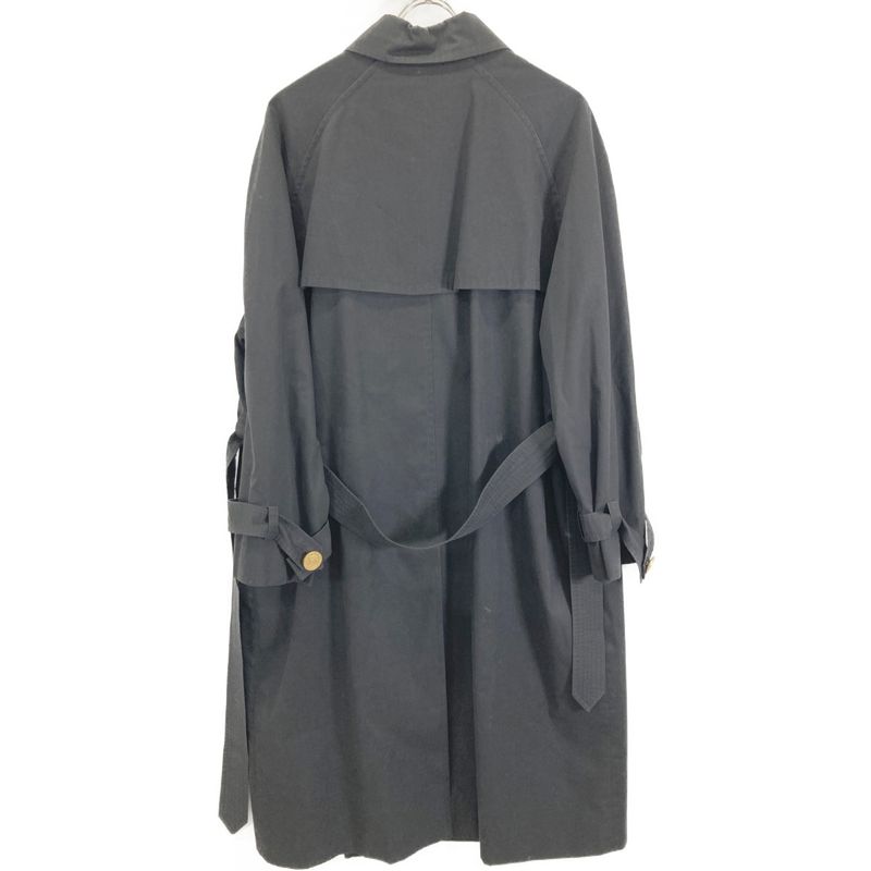 Celine JC Period Black Gold Button Trench Coat 90s No Description