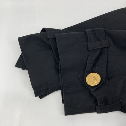 Celine JC Period Black Gold Button Trench Coat 90s No Description