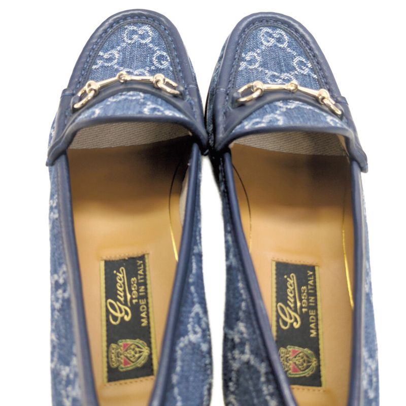 Gucci Horsebit 1953 Loafer Shoes / 815526 / 36 / Blue / Next Day Delivery