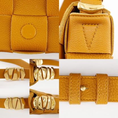 Bottega Veneta Bottega Veneta Cassette Intrecciato 666870 Calf Camel Women