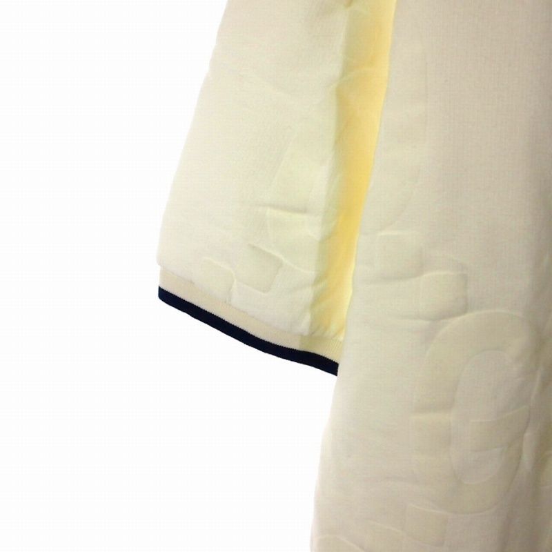 Gucci GG Logo Polo Shirt Short Sleeves S White 768508 Xjf5s