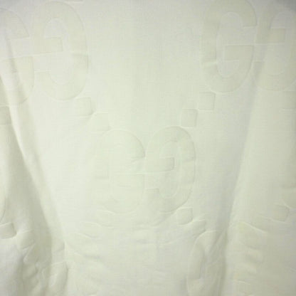 Gucci GG Logo Polo Shirt Short Sleeves S White 768508 Xjf5s