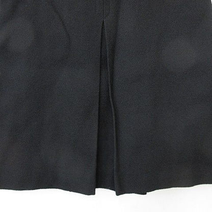 Gucci Skirt Flared Skirt Mini Length Pleated Wool Black 42 AA