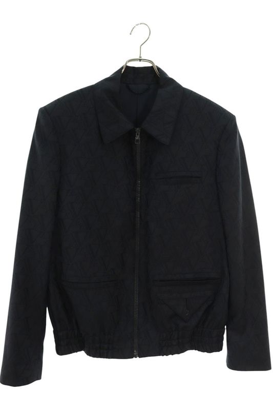 Louis Vuitton 24AW Rm242mf DLI Hrfb1e Tailored Wool Blouson With Logo All Over