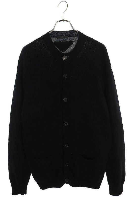 Prada 23SS Umg211 Triangle Logo Cashmere Cardigan Men's 46