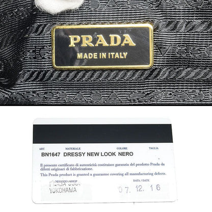 Prada 2WAY Handbag Bn1647 Leather Black One Shoulder