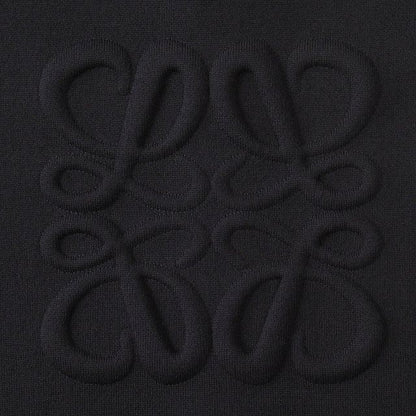 23AW Loewe Driver's Knit Jacket Blouson Oversized Zip Up Embossed Anagram Back