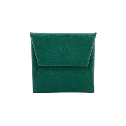 Hermes Z Bastia Coin Case Wallet Brand Coin Purse Green Unisex