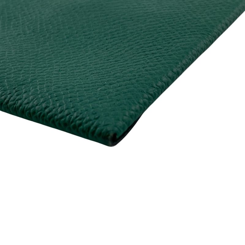 Hermes Z Bastia Coin Case Wallet Brand Coin Purse Green Unisex