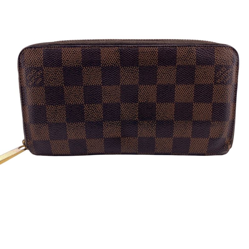 Louis Vuitton N60015 Zippy Wallet Damier Long Wallet Brand Card Holder Coin