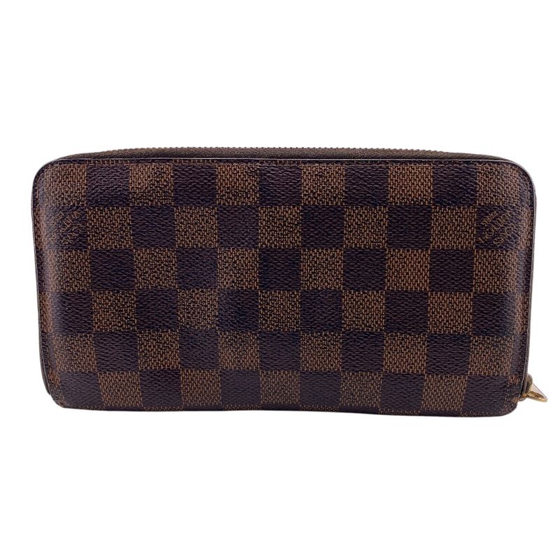 Louis Vuitton N60015 Zippy Wallet Damier Long Wallet Brand Card Holder Coin