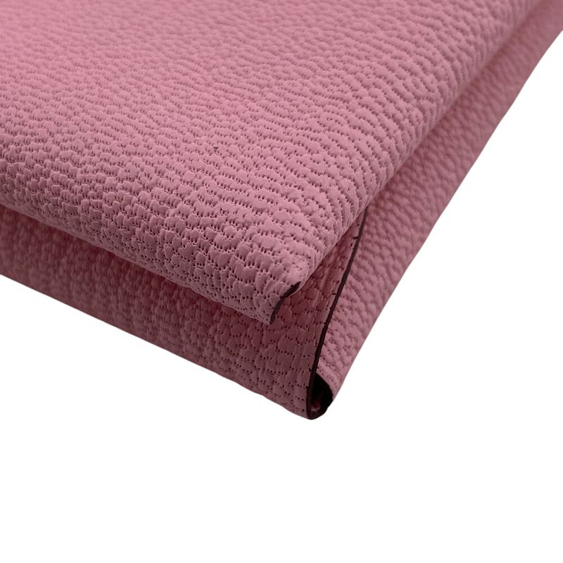 Hermes W Calvi Duo Silver Hardware Coin Case Wallet Branded Coin Purse Pink