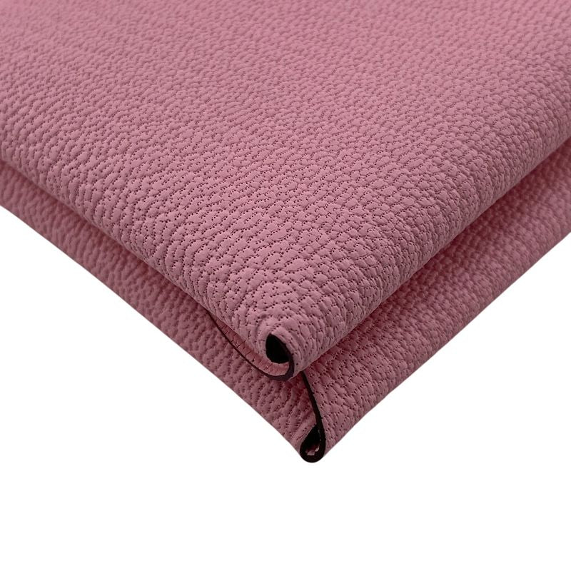 Hermes W Calvi Duo Silver Hardware Coin Case Wallet Branded Coin Purse Pink