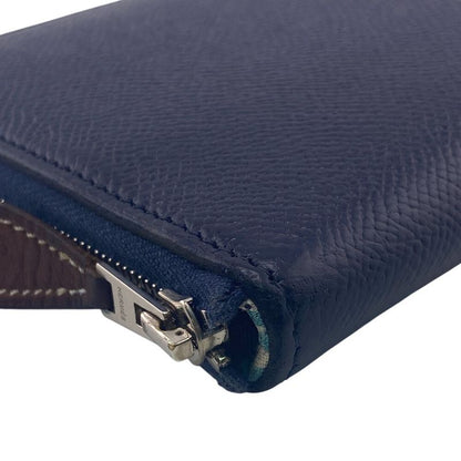 Hermes Azap Long Silk Inn Round Zipper Long Wallet Branded Card Holder Coin