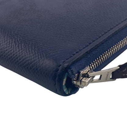 Hermes Azap Long Silk Inn Round Zipper Long Wallet Branded Card Holder Coin