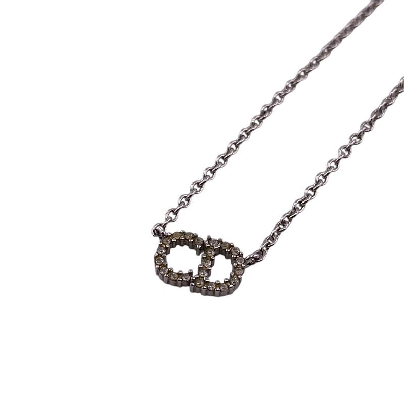 Dior Cles Dee Lune Necklace Branded Chain Jewelry Silver Women