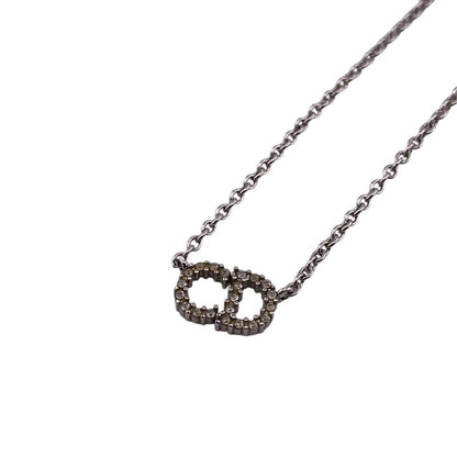Dior Cles Dee Lune Necklace Branded Chain Jewelry Silver Women