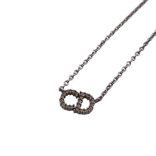 Dior Cles Dee Lune Necklace Branded Chain Jewelry Silver Women