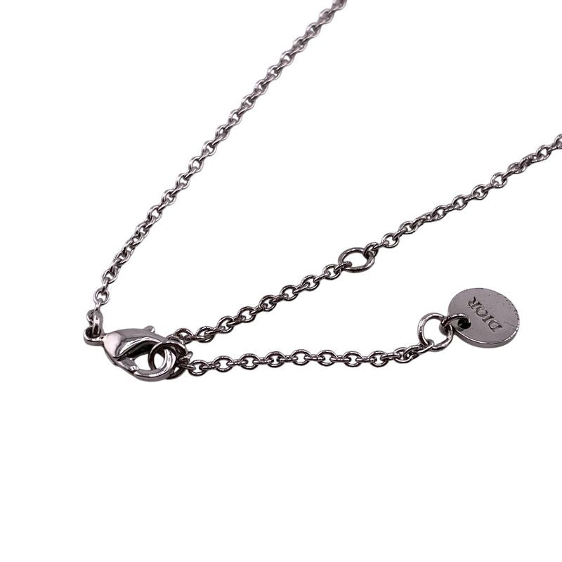 Dior Cles Dee Lune Necklace Branded Chain Jewelry Silver Women