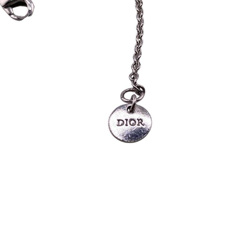 Dior Cles Dee Lune Necklace Branded Chain Jewelry Silver Women