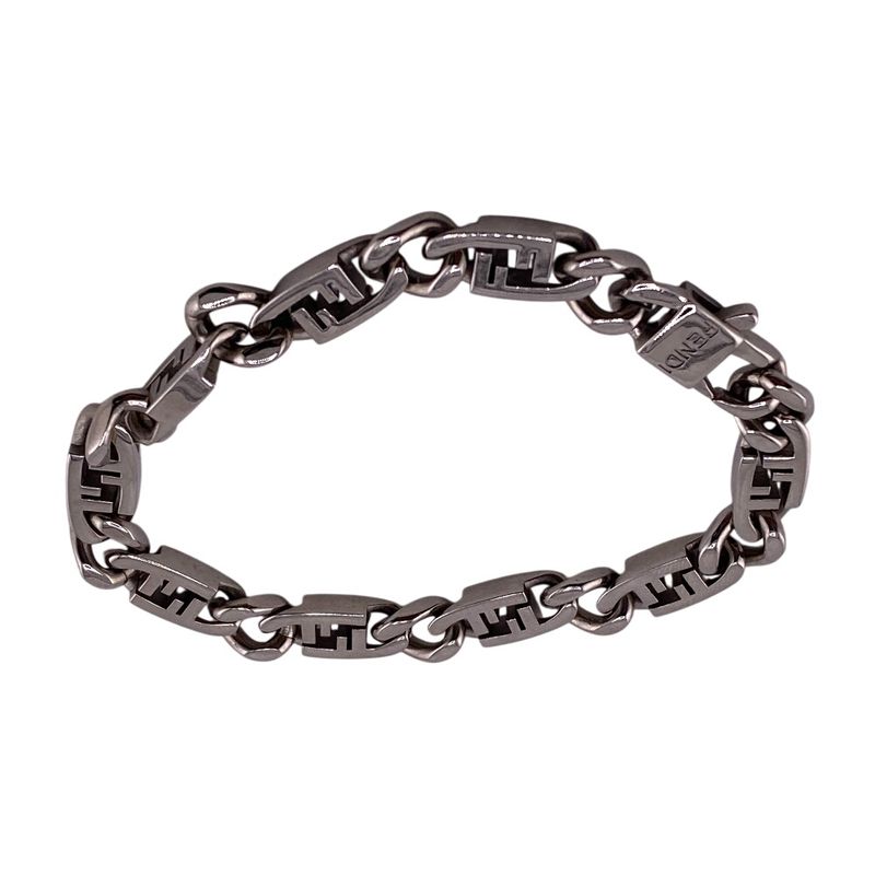 Fendi Or Lock Bracelet Branded Accessory Silver Ladies