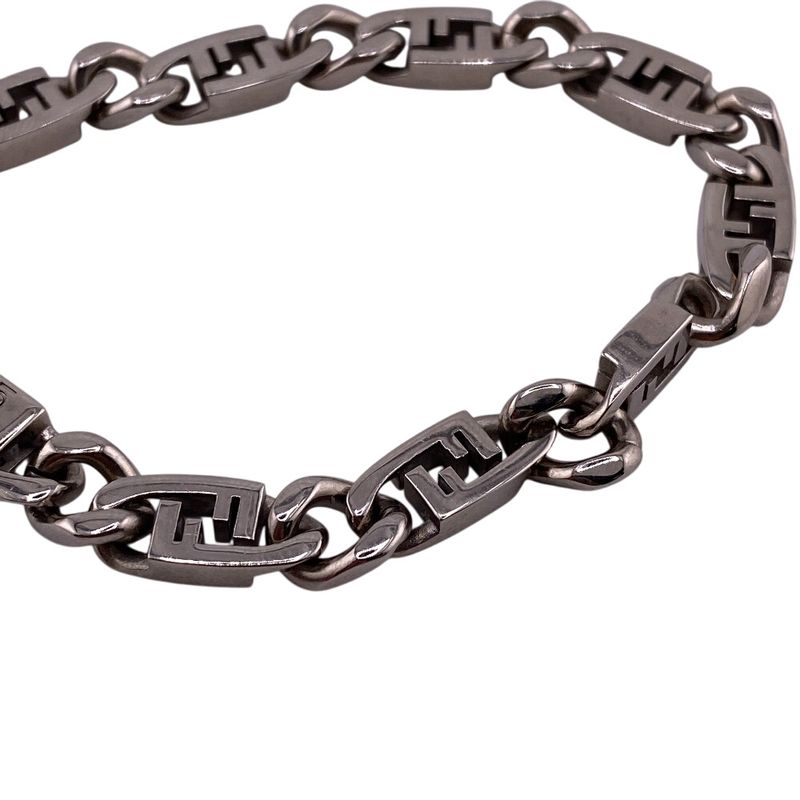 Fendi Or Lock Bracelet Branded Accessory Silver Ladies