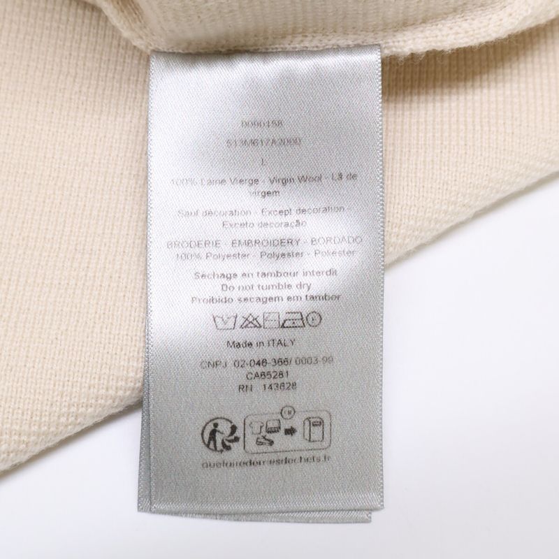 DIOR Beige 513m617a2000 CD Icon Sweater L