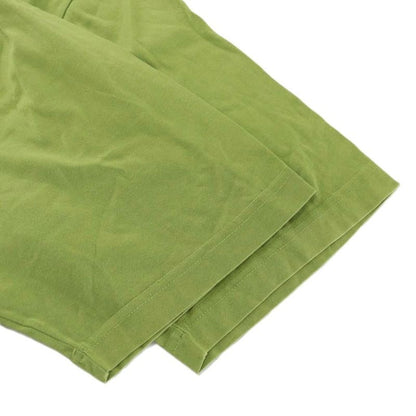 Hermes T-shirt Cut And Sewn Short Sleeves Crew Neck Logo Embroidery L Green XZ