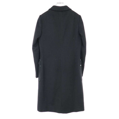 Gucci Horsebit Wool Long Coat 204897 Zs828 Black 38