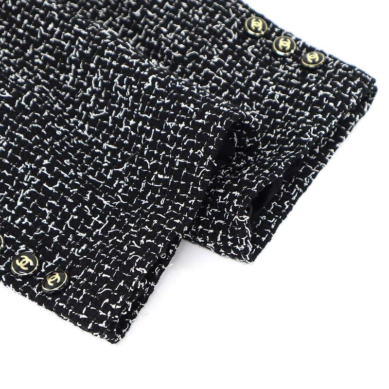 Chanel Cropped Tweed Trouser Pants P74432v65925 Black 38