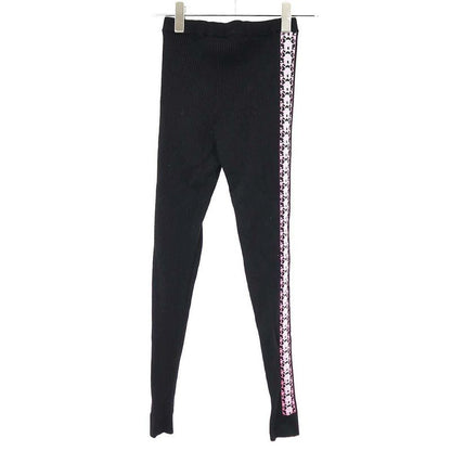 Chanel Sideline Knit Leggings P65170k61046 Black 38