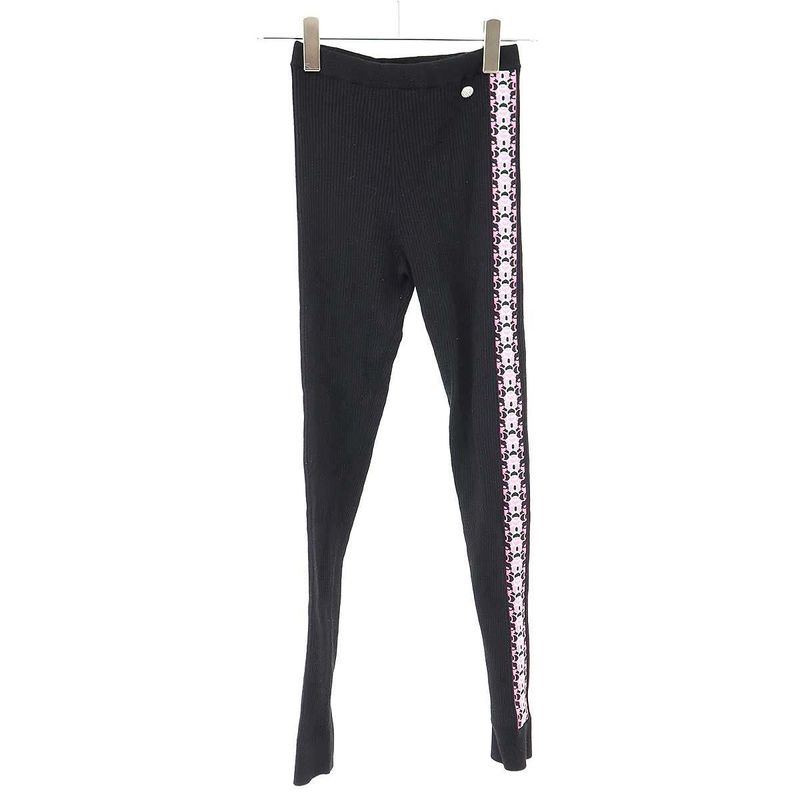 Chanel Sideline Knit Leggings P65170k61046 Black 38