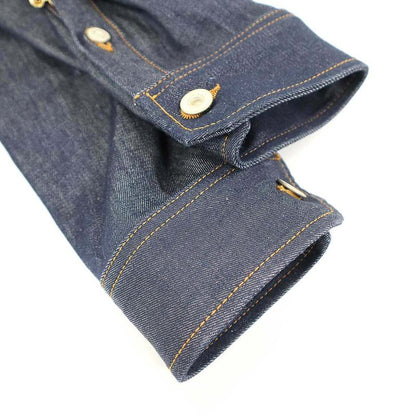 Loewe 24ss Anagram Chain Denim Shirt Dress S359y13x64 Indigo Blue 36