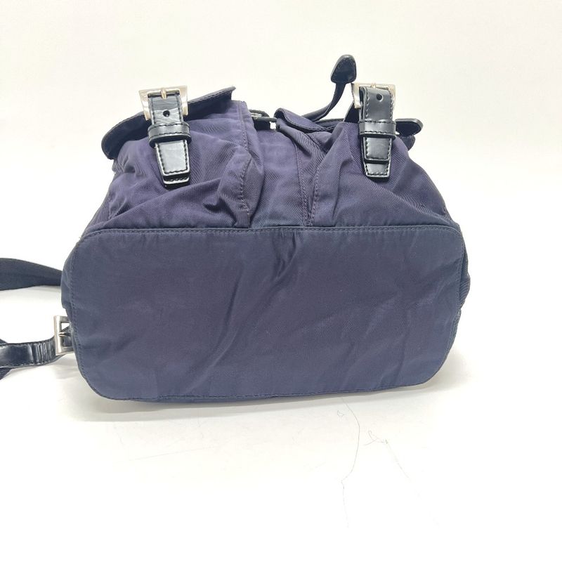 Prada Backpack Sac Triangle Logo Triangle Logo Plate B6677 Nylon Prugna Purple