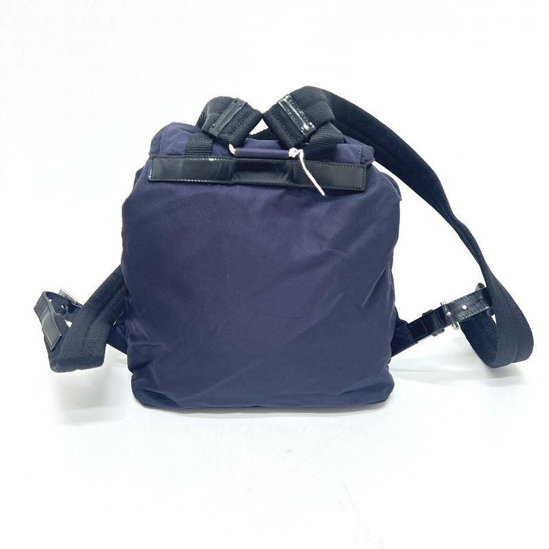 Prada Backpack Sac Triangle Logo Triangle Logo Plate B6677 Nylon Prugna Purple