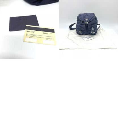 Prada Backpack Sac Triangle Logo Triangle Logo Plate B6677 Nylon Prugna Purple