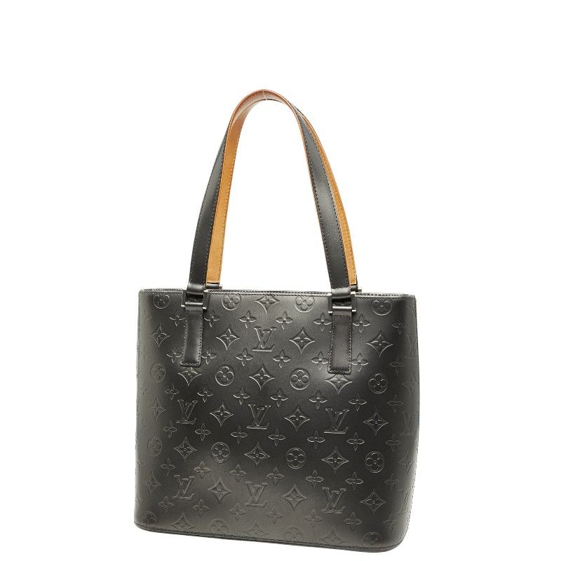 Louis Vuitton Monogram Matte Stockton Shoulder Bag Tote Bag M55112 Noir Black