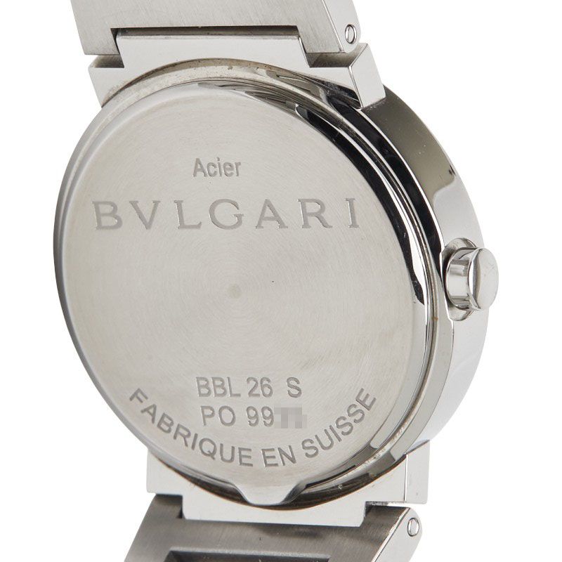Bulgari 12P Diamond Bbl26s Stainless Steel Ladies Bvlgari