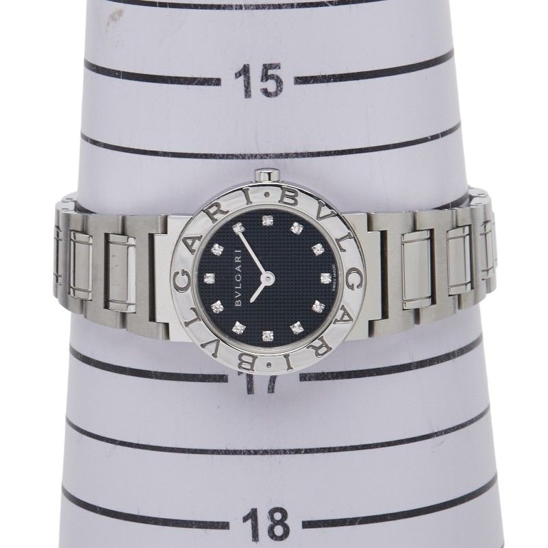 Bulgari 12P Diamond Bbl26s Stainless Steel Ladies Bvlgari