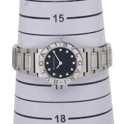 Bulgari 12P Diamond Bbl26s Stainless Steel Ladies Bvlgari