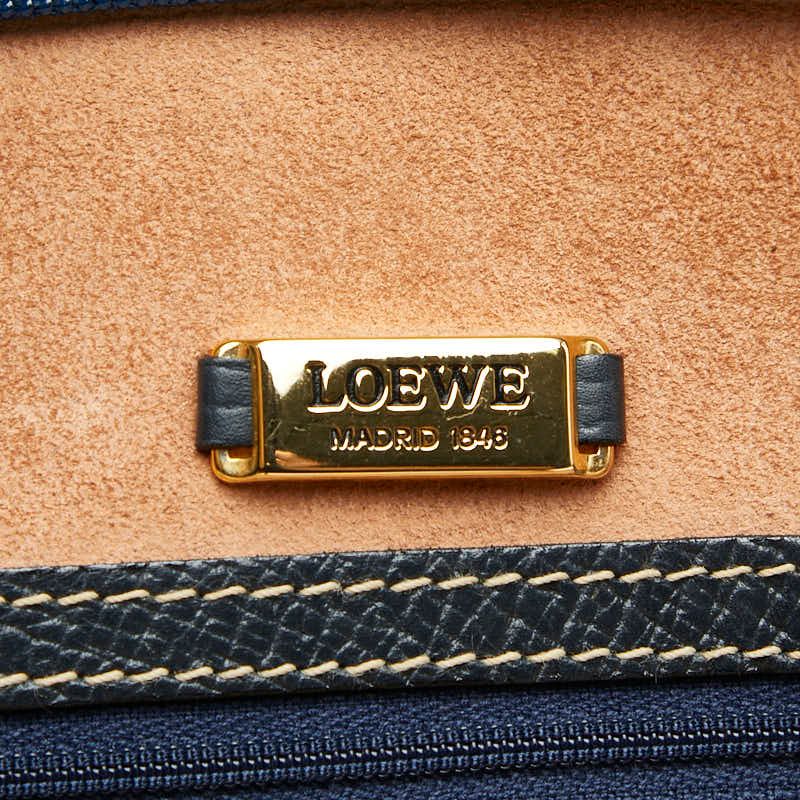 Loewe Handbag Tote Bag Blue Leather Women's Loewe