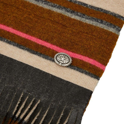 Chanel Striped Beige Multicolor Cashmere Women's Chanel