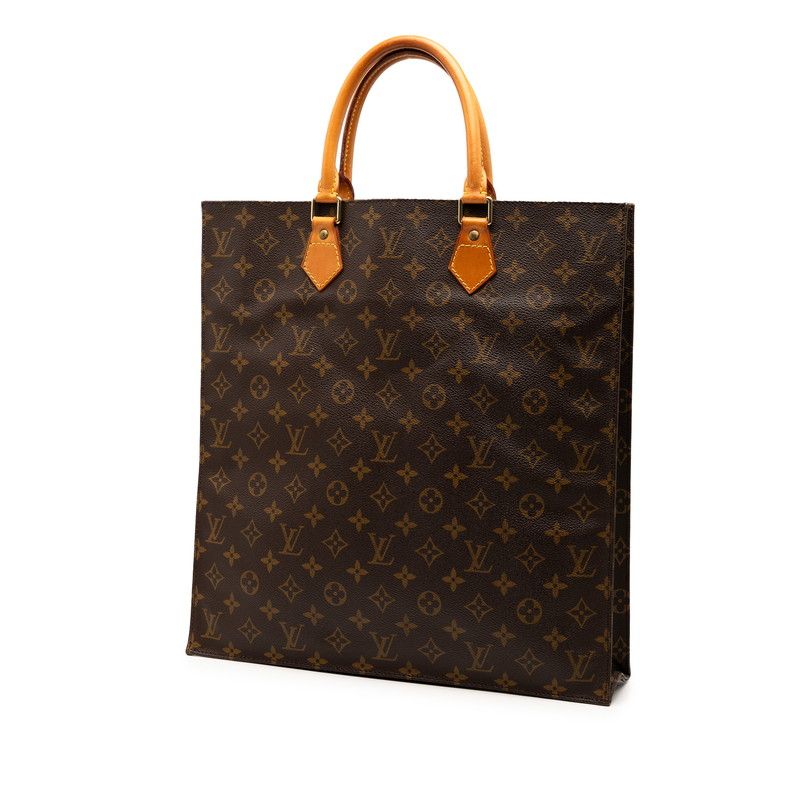 Louis Vuitton Monogram Sac Pura Handbag Tote Bag M51140 Brown PVC Leather Women