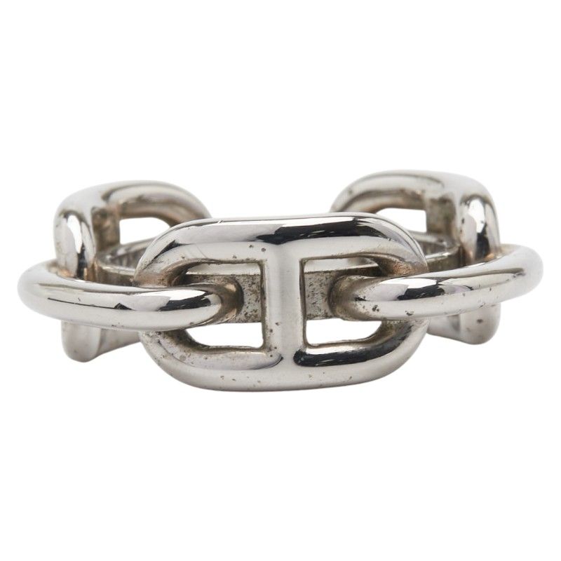 Hermes Chaine D'ancre Silver Metal Ladies Hermes