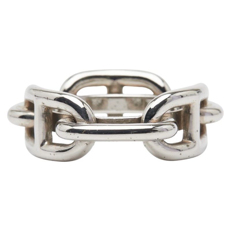 Hermes Chaine D'ancre Silver Metal Ladies Hermes