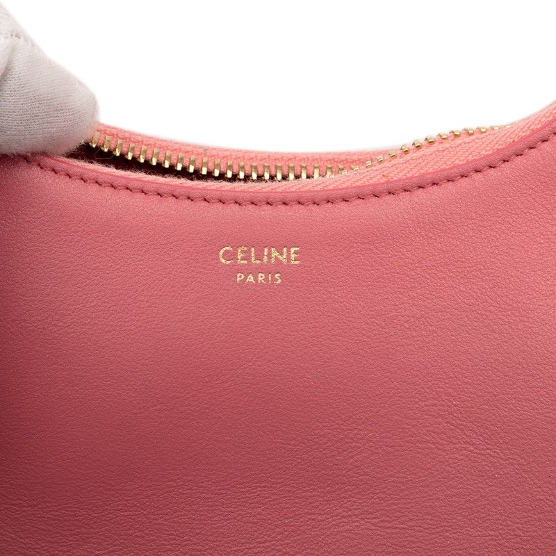 Celine Handbag Hobo Bag Pink Leather Women's Celine