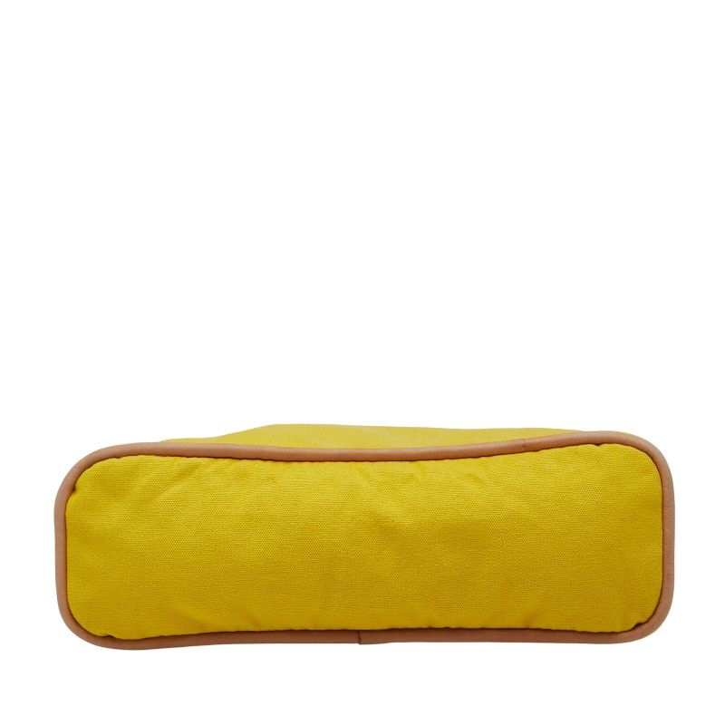 Hermes Bolide Pouch 25 Pouch Small Yellow Canvas Women Hermes